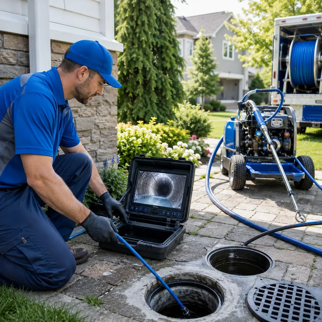 Outdoor drain cleaning professionals serving La Cygne, KS